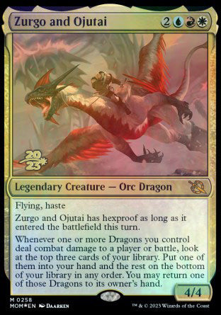 Zurgo and Ojutai [March of the Machine Prerelease Promos] | Galaxy Games LLC