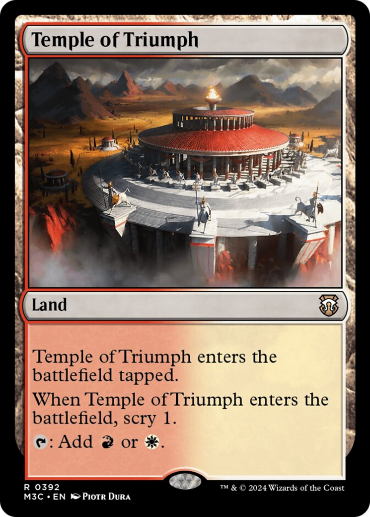 Temple of Triumph (Ripple Foil) [Modern Horizons 3 Commander] | Galaxy Games LLC