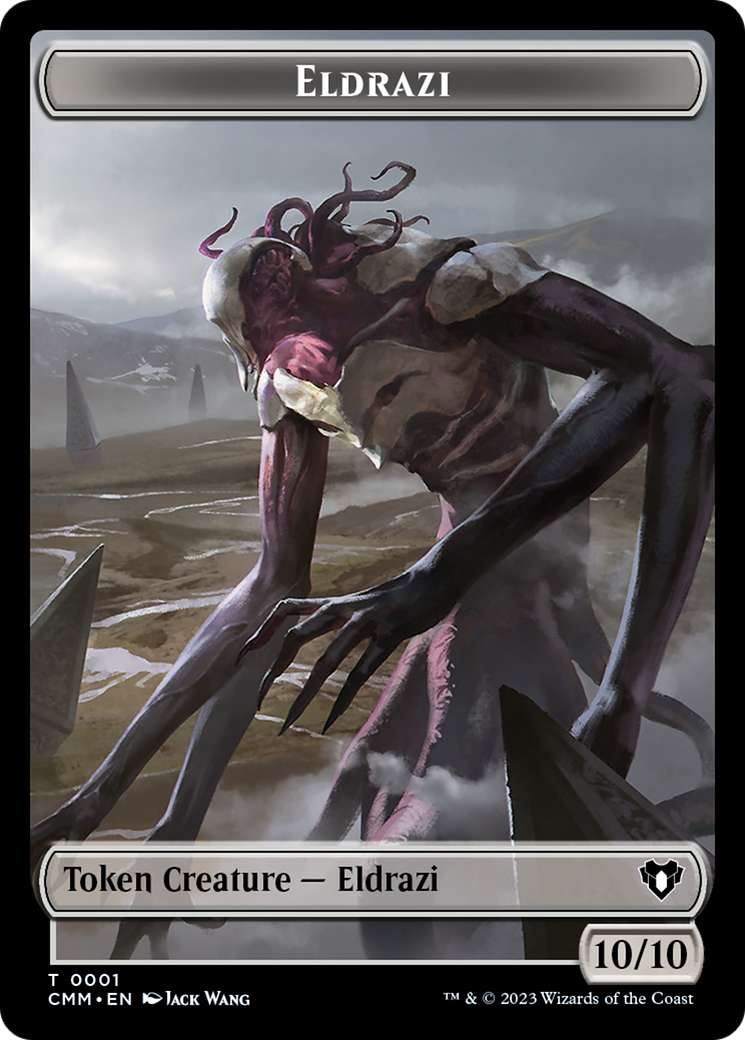 Eldrazi // Knight Double-Sided Token [Commander Masters Tokens] | Galaxy Games LLC