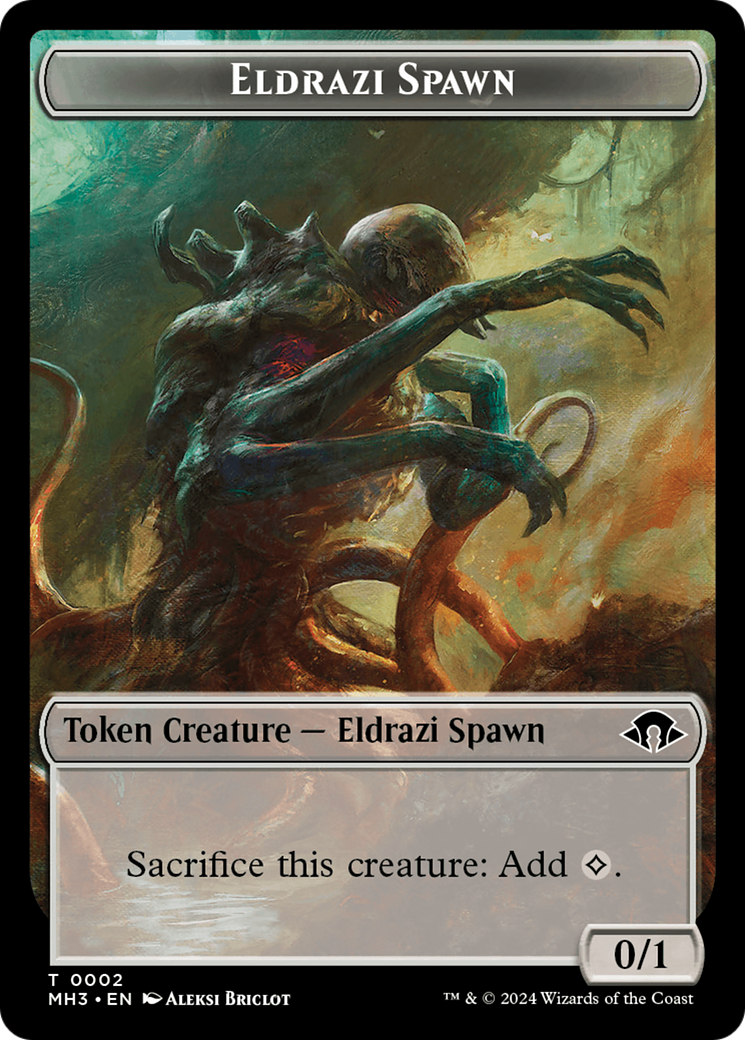 Eldrazi Spawn // Food Double-Sided Token [Modern Horizons 3 Tokens] | Galaxy Games LLC