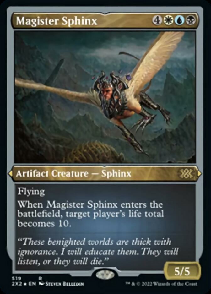 Magister Sphinx (Foil Etched) [Double Masters 2022] | Galaxy Games LLC