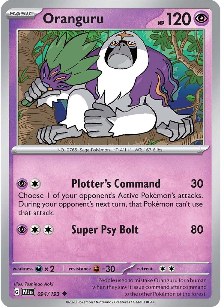 Oranguru (094/193) [Scarlet & Violet: Paldea Evolved] | Galaxy Games LLC