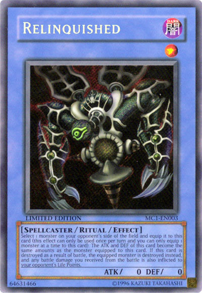 Relinquished [MC1-EN003] Secret Rare | Galaxy Games LLC