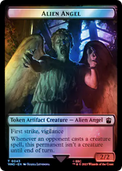 Alien Angel // Clue (0051) Double-Sided Token (Surge Foil) [Doctor Who Tokens] | Galaxy Games LLC