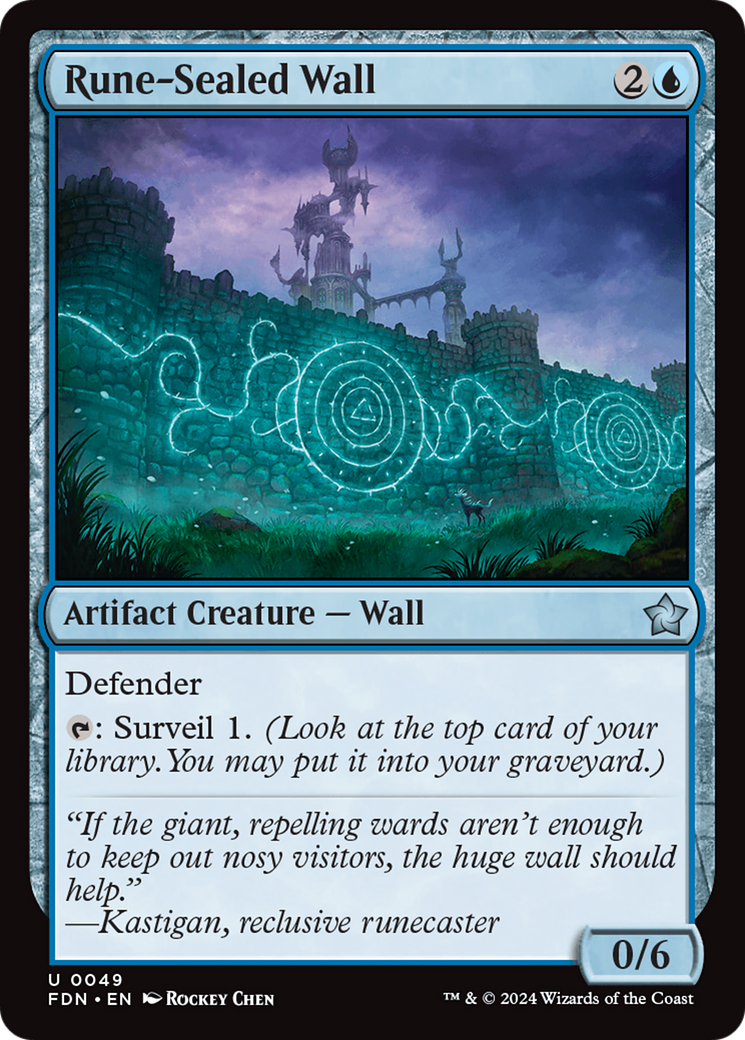 Rune-Sealed Wall [Foundations] | Galaxy Games LLC