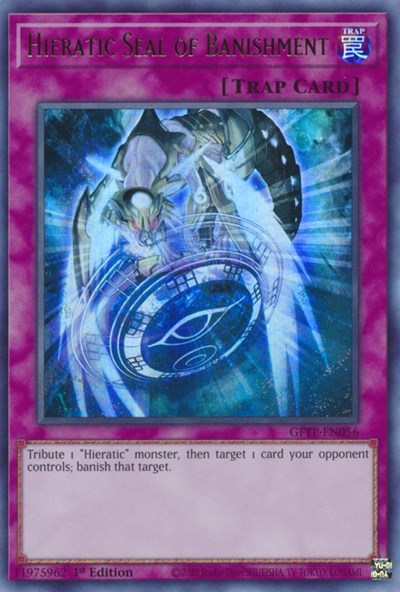 Hieratic Seal of Banishment [GFTP-EN056] Ultra Rare | Galaxy Games LLC