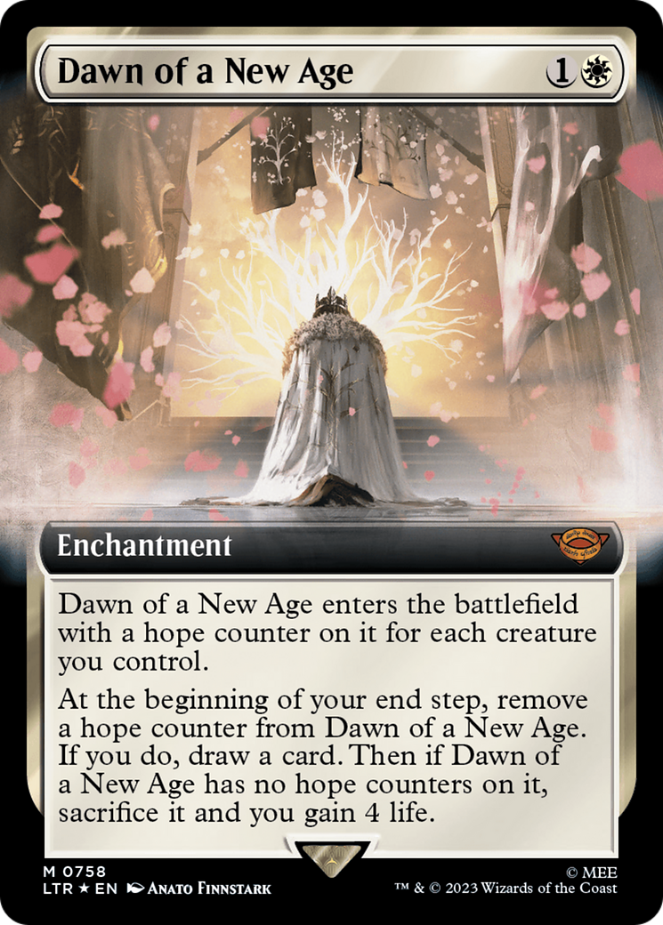 Dawn of a New Age (Extended Art) (Surge Foil) [The Lord of the Rings: Tales of Middle-Earth] | Galaxy Games LLC