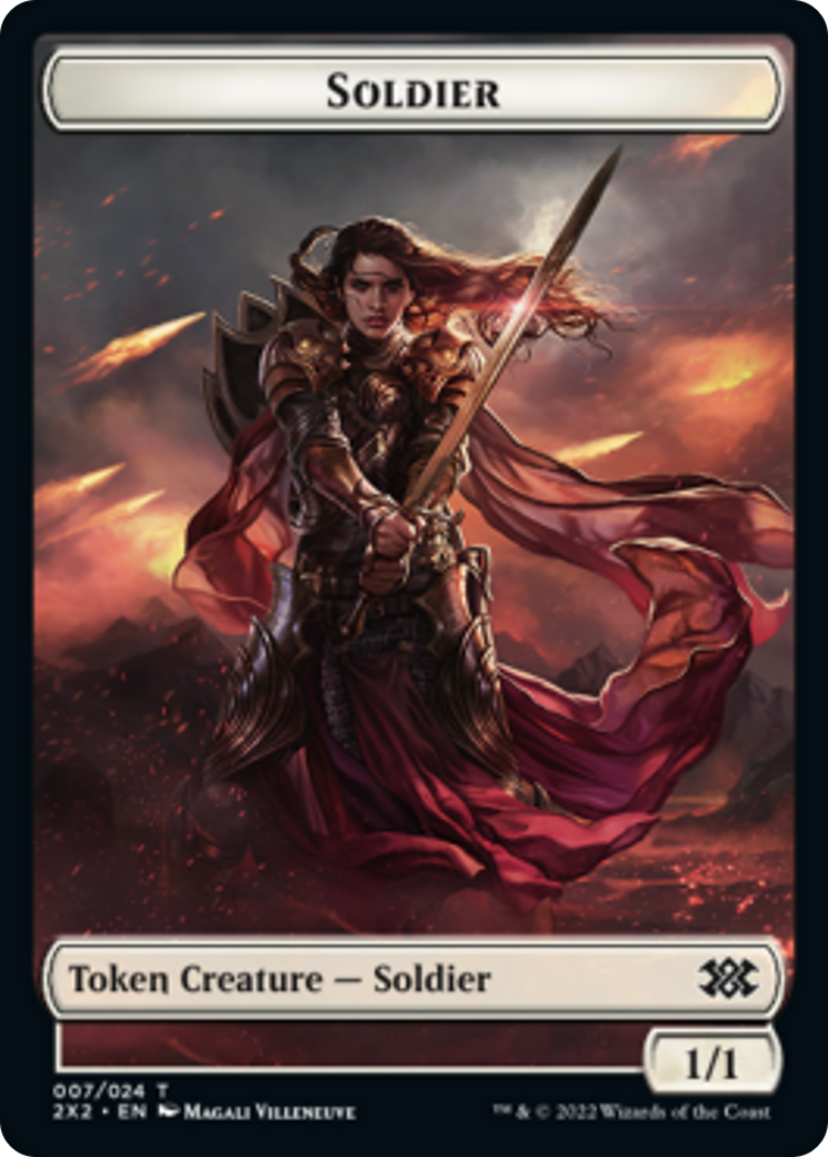 Egg // Soldier Double-Sided Token [Double Masters 2022 Tokens] | Galaxy Games LLC