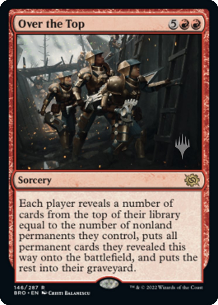 Over the Top (Promo Pack) [The Brothers' War Promos] | Galaxy Games LLC