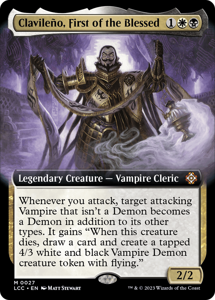 Clavileno, First of the Blessed (Extended Art) [The Lost Caverns of Ixalan Commander] | Galaxy Games LLC