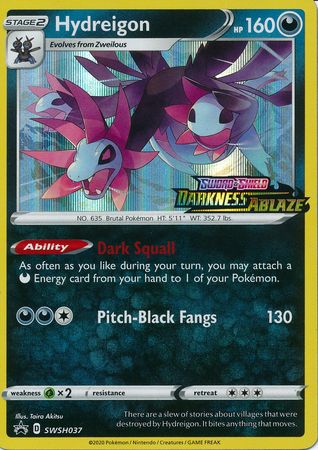 Hydreigon (SWSH037) (Prerelease Promo) [Sword & Shield: Black Star Promos] | Galaxy Games LLC