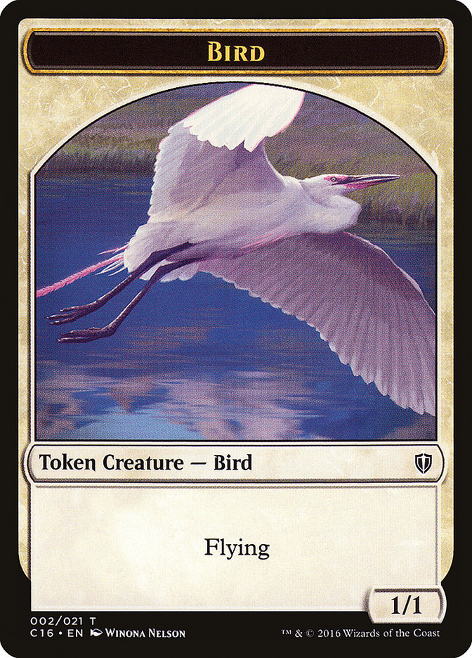 Myr // Bird (002) Double-Sided Token [Commander 2016 Tokens] | Galaxy Games LLC