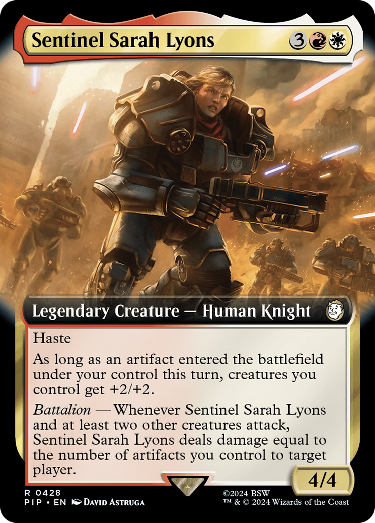 Sentinel Sarah Lyons (Extended Art) [Fallout] | Galaxy Games LLC