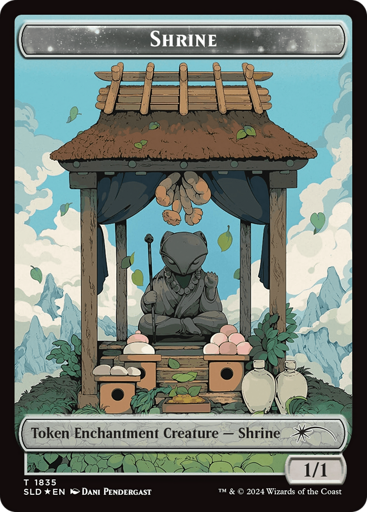 Shrine Token (Rainbow Foil) [Secret Lair: From Cute to Brute Tokens] | Galaxy Games LLC