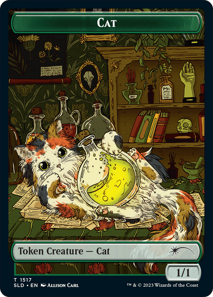 Dog // Cat Double-Sided Token [Secret Lair Commander Deck: Raining Cats and Dogs Tokens] | Galaxy Games LLC