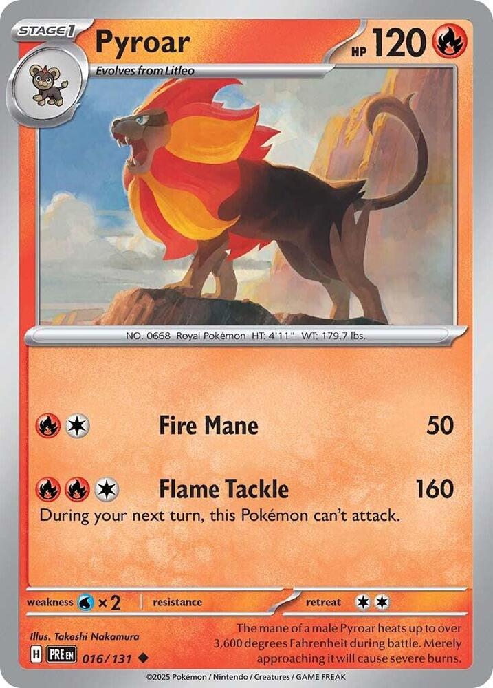 Pyroar (016/131) [Scarlet & Violet: Prismatic Evolutions] | Galaxy Games LLC