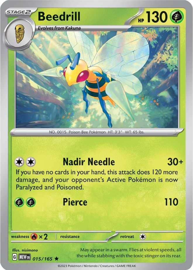 Beedrill (015/165) [Scarlet & Violet 151] | Galaxy Games LLC