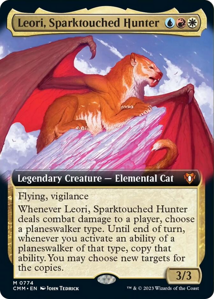 Leori, Sparktouched Hunter (Extended Art) [Commander Masters] | Galaxy Games LLC