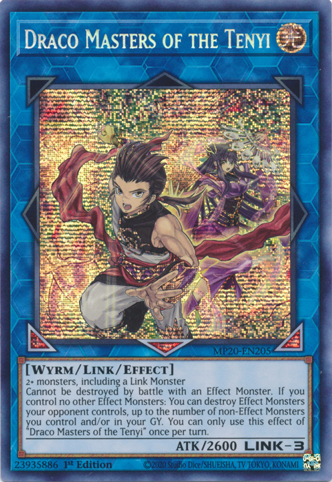 Draco Masters of the Tenyi [MP20-EN205] Prismatic Secret Rare | Galaxy Games LLC