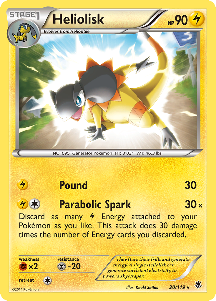 Heliolisk (30/119) [XY: Phantom Forces] | Galaxy Games LLC