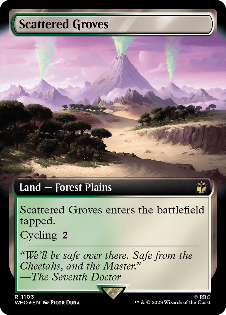 Scattered Groves (Extended Art) (Surge Foil) [Doctor Who] | Galaxy Games LLC