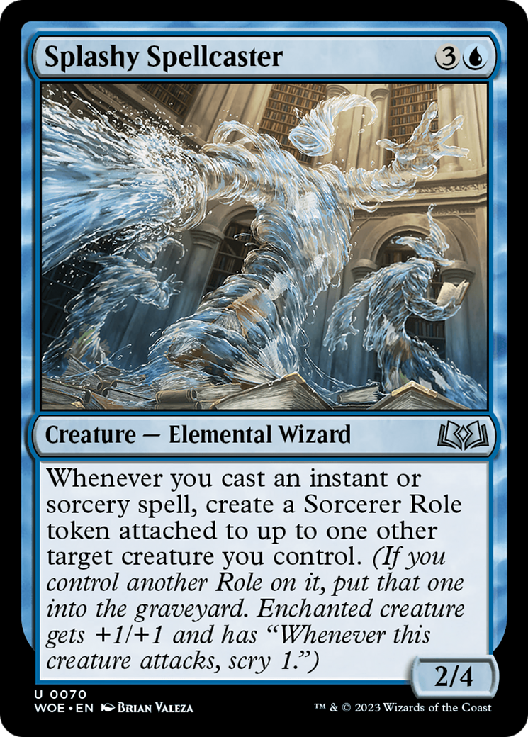 Splashy Spellcaster [Wilds of Eldraine] | Galaxy Games LLC