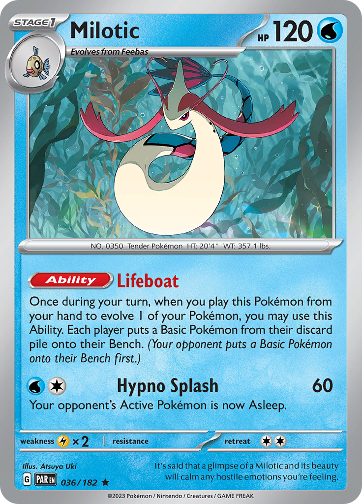 Milotic (036/182) [Scarlet & Violet: Paradox Rift] | Galaxy Games LLC