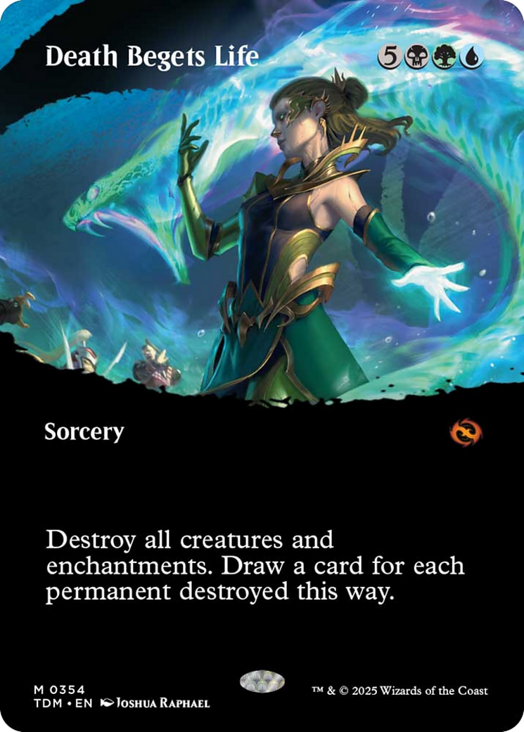 Death Begets Life (Borderless) [Tarkir: Dragonstorm] | Galaxy Games LLC