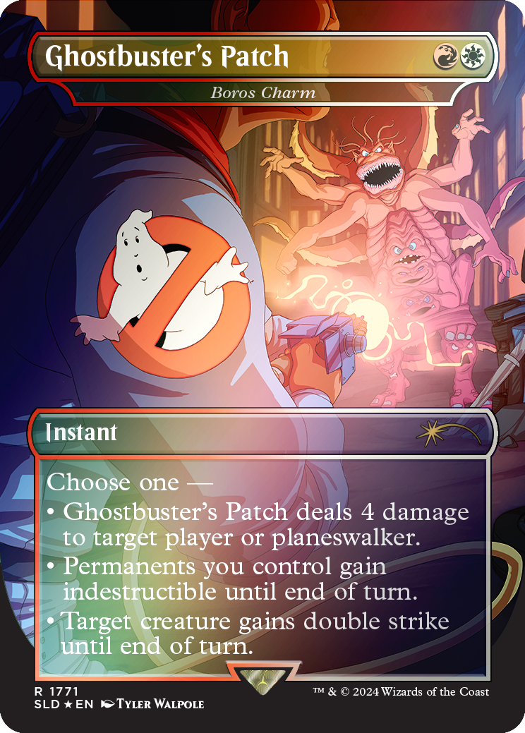 Ghostbuster's Patch - Boros Charm (Rainbow Foil) [Secret Lair Drop Series] | Galaxy Games LLC