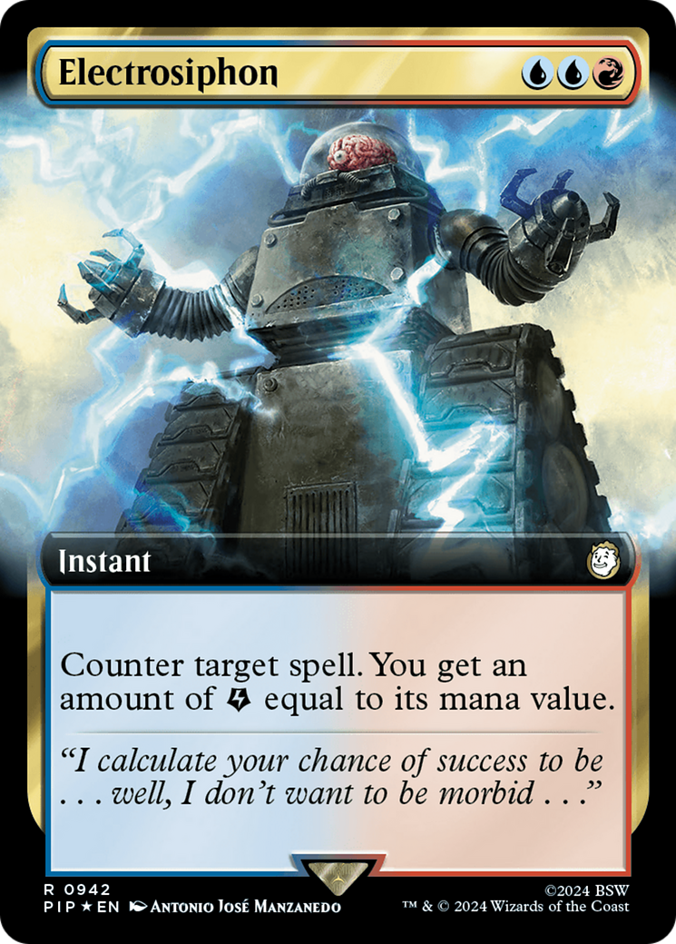 Electrosiphon (Extended Art) (Surge Foil) [Fallout] | Galaxy Games LLC