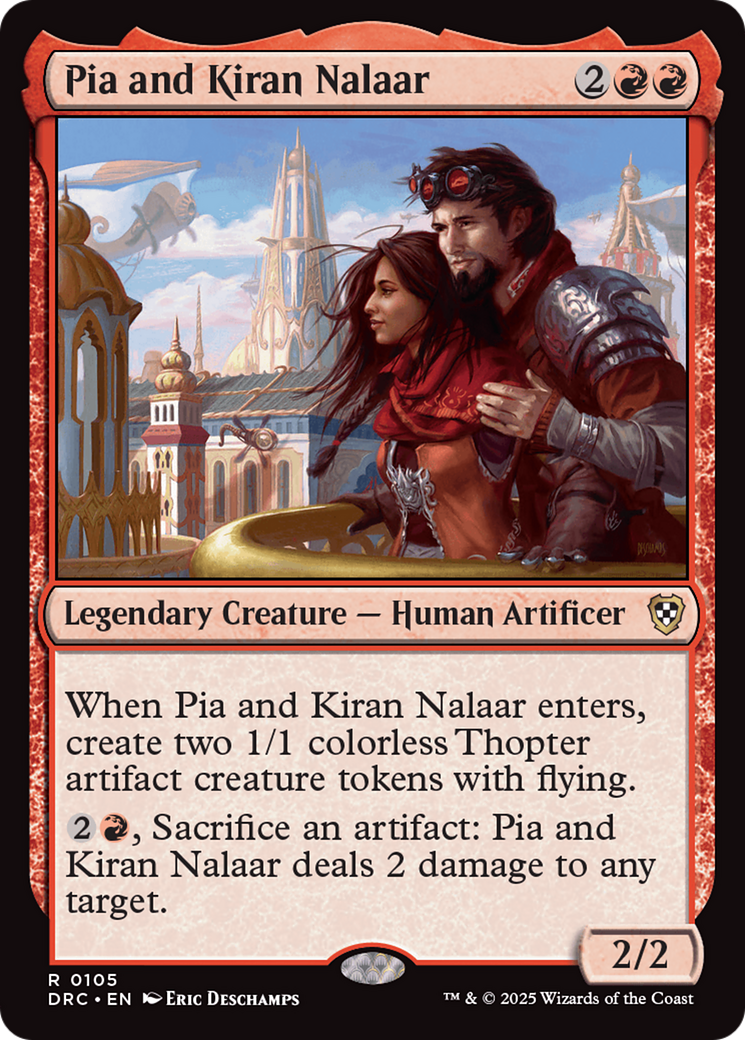 Pia and Kiran Nalaar [Aetherdrift Commander] | Galaxy Games LLC