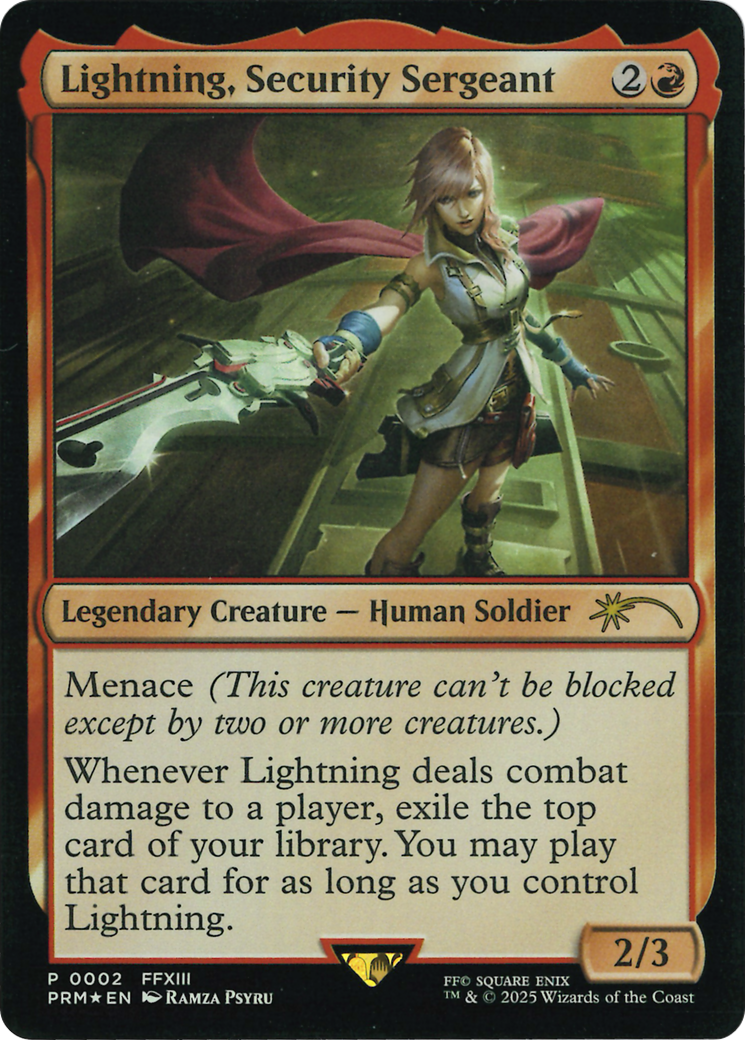 Lightning, Security Sergeant (Costco Bundle) [FINAL FANTASY Promos] | Galaxy Games LLC