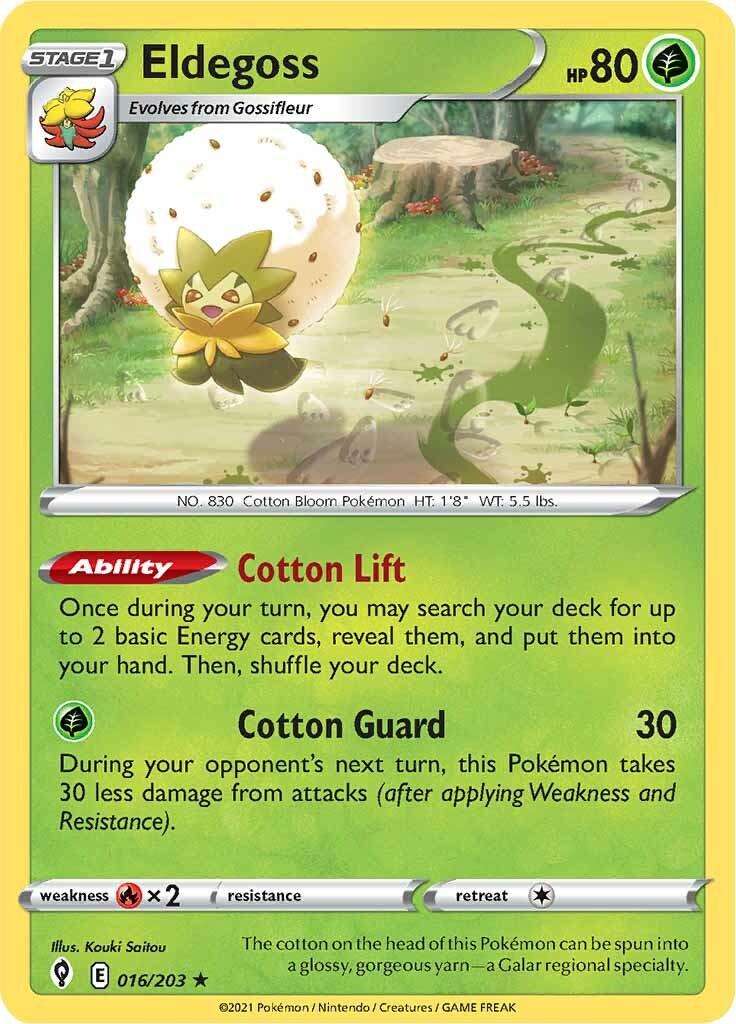 Eldegoss (016/203) (Theme Deck Exclusive) [Sword & Shield: Evolving Skies] | Galaxy Games LLC