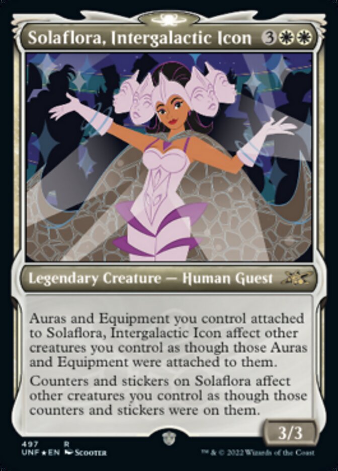 Solaflora, Intergalactic Icon (Showcase) (Galaxy Foil) [Unfinity] | Galaxy Games LLC