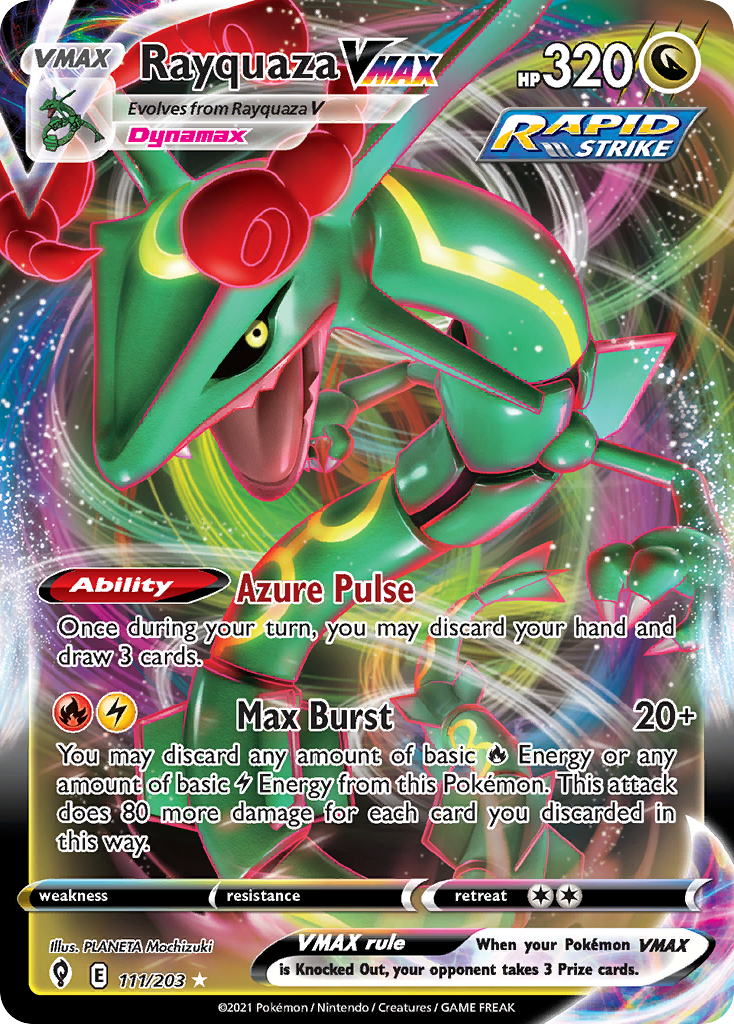 Rayquaza VMAX (111/203) (Jumbo Card) [Sword & Shield: Evolving Skies] | Galaxy Games LLC