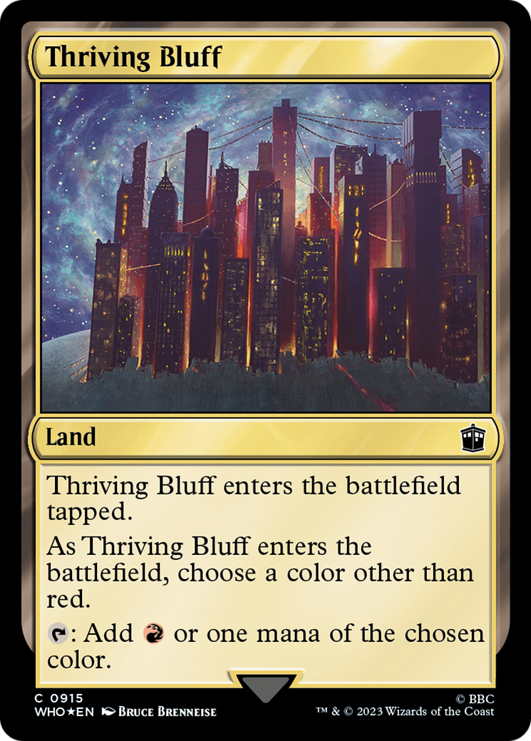 Thriving Bluff (Surge Foil) [Doctor Who] | Galaxy Games LLC