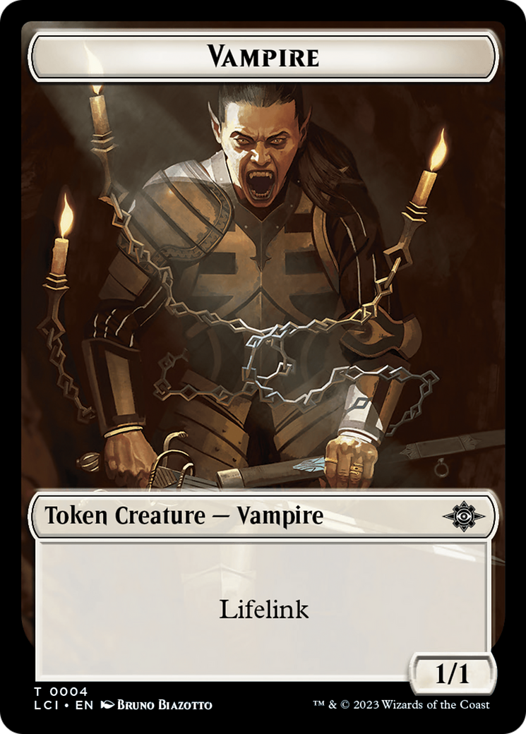 Vampire // Skeleton Pirate Double-Sided Token [The Lost Caverns of Ixalan Tokens] | Galaxy Games LLC