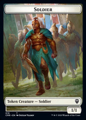 Cat // Soldier Double-Sided Token [Commander Legends Tokens] | Galaxy Games LLC