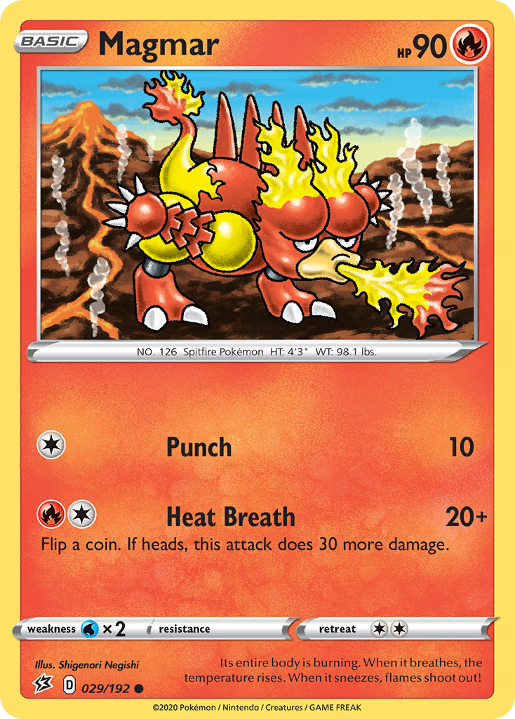 Magmar (029/192) [Sword & Shield: Rebel Clash] | Galaxy Games LLC