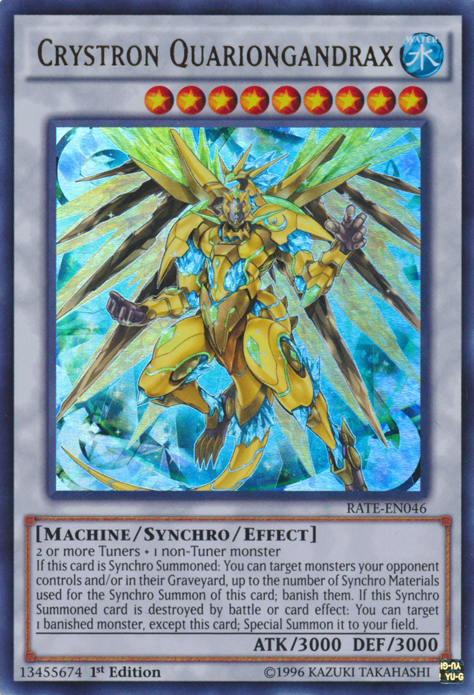 Crystron Quariongandrax [RATE-EN046] Ultra Rare | Galaxy Games LLC
