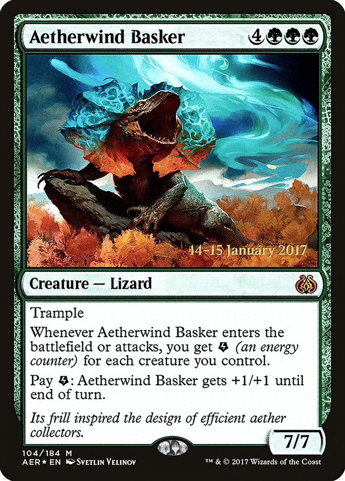 Aetherwind Basker [Aether Revolt Prerelease Promos] | Galaxy Games LLC