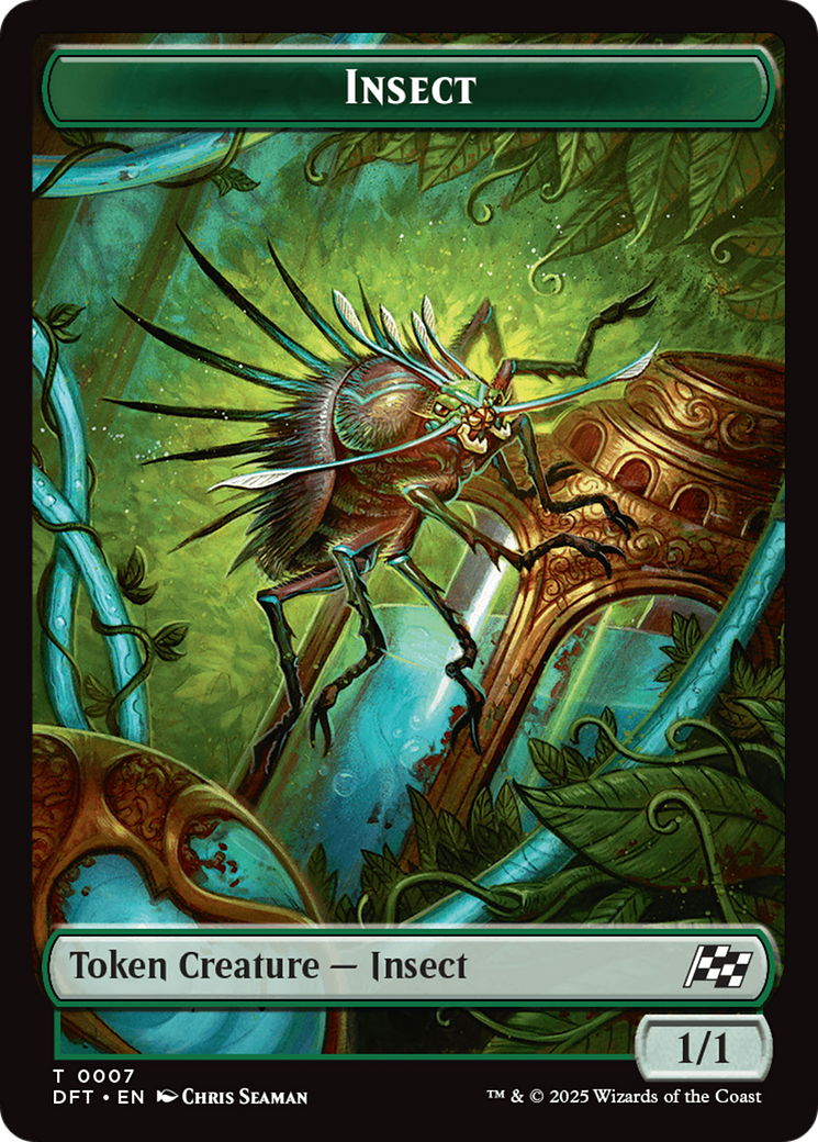 Insect // Elephant Double-Sided Token [Aetherdrift Tokens] | Galaxy Games LLC