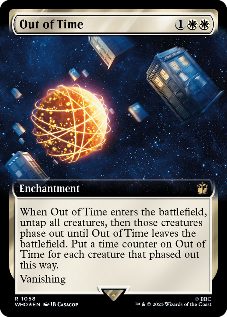 Out of Time (Extended Art) (Surge Foil) [Doctor Who] | Galaxy Games LLC