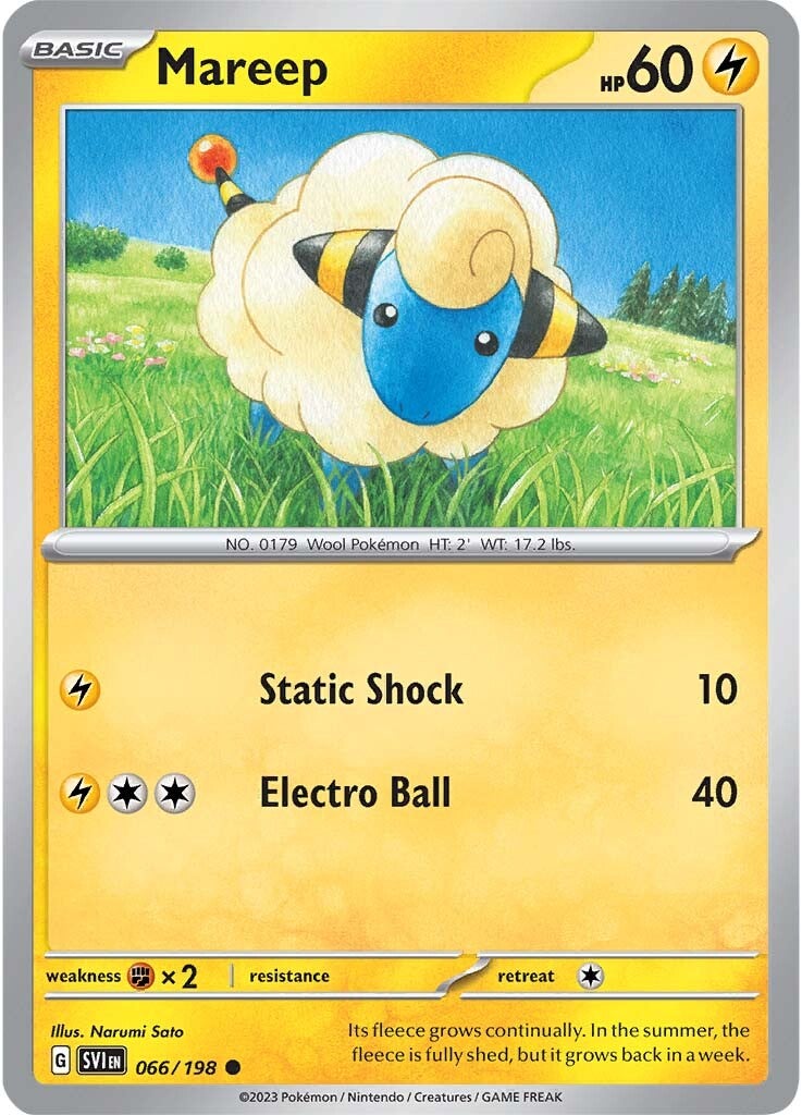 Mareep (066/198) [Scarlet & Violet: Base Set] | Galaxy Games LLC