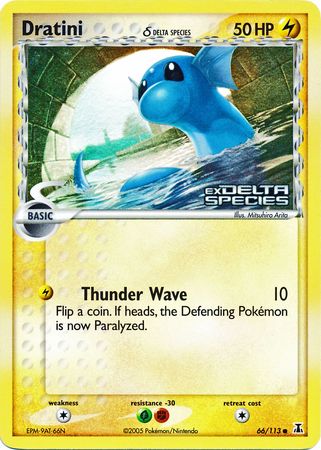 Dratini (66/113) (Delta Species) (Stamped) [EX: Delta Species] | Galaxy Games LLC