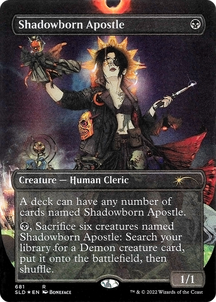 Shadowborn Apostle (681) (Borderless) [Secret Lair Drop Promos] | Galaxy Games LLC