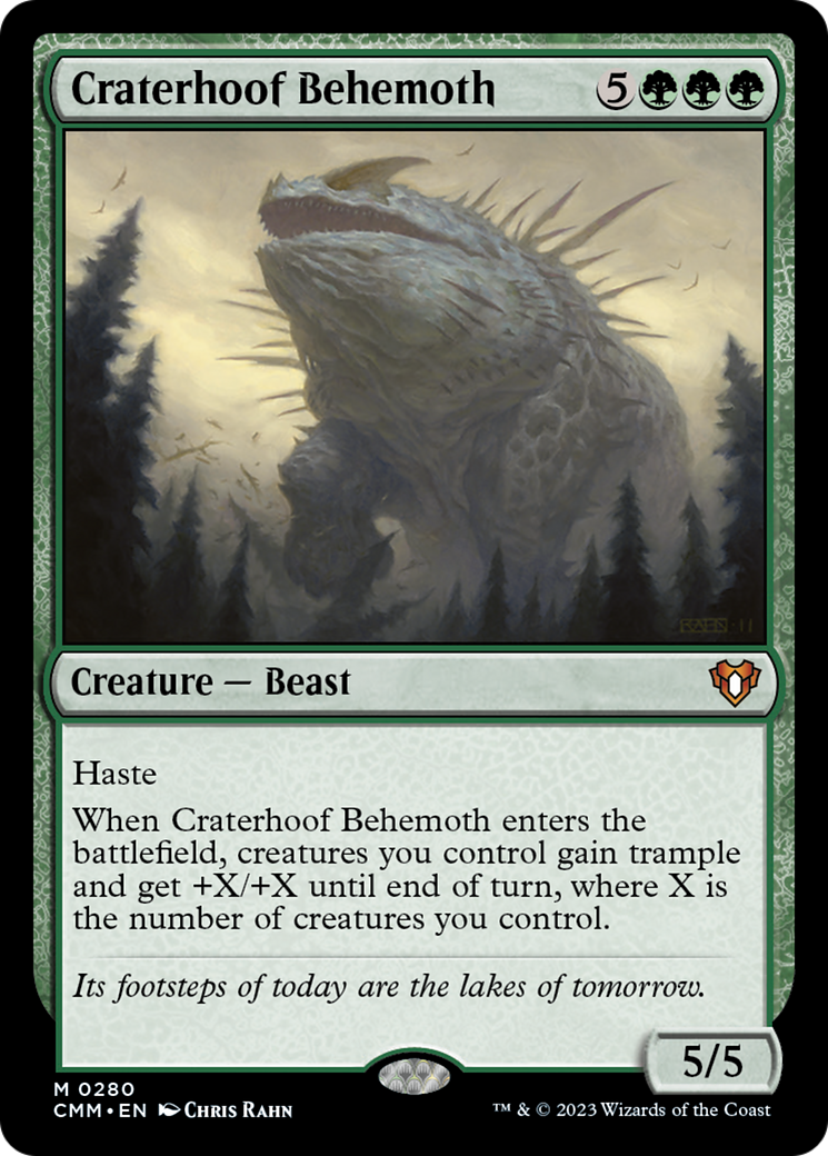 Craterhoof Behemoth [Commander Masters] | Galaxy Games LLC