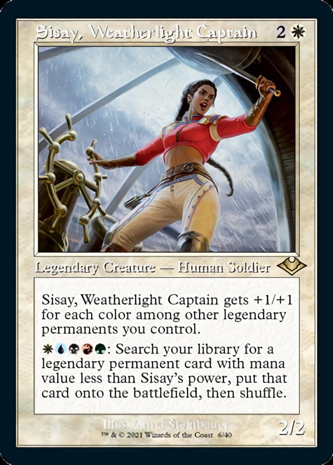 Sisay, Weatherlight Captain (Retro Foil Etched) [Modern Horizons] | Galaxy Games LLC