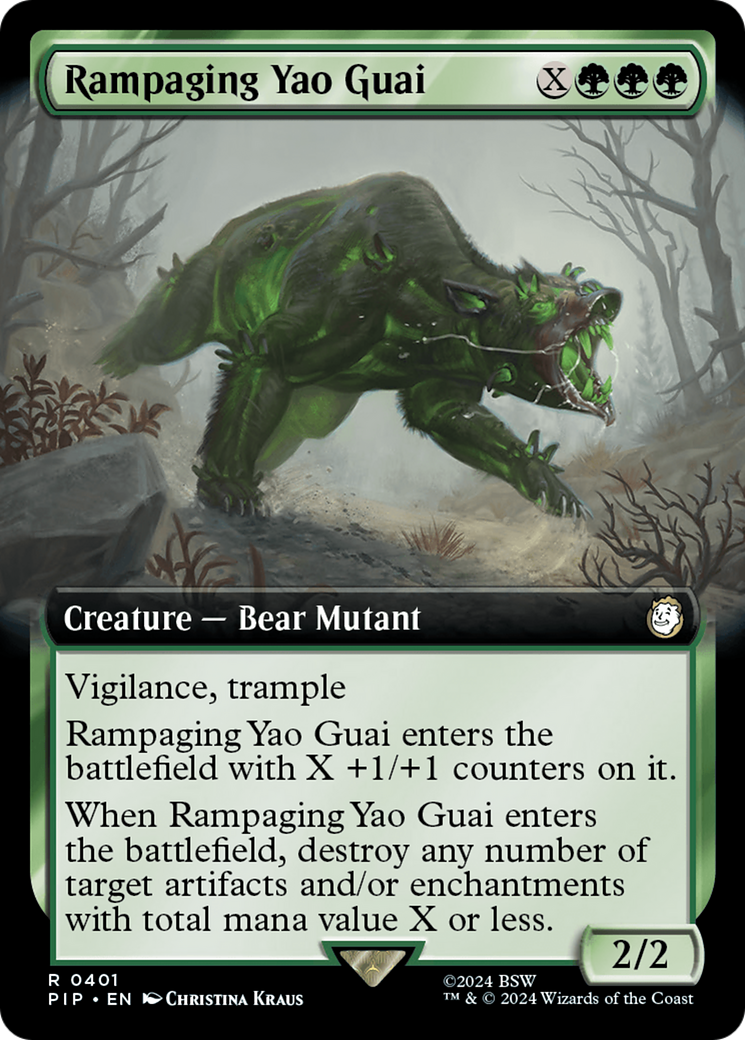 Rampaging Yao Guai (Extended Art) [Fallout] | Galaxy Games LLC