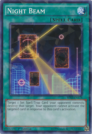 Night Beam [BP03-EN176] Shatterfoil Rare | Galaxy Games LLC